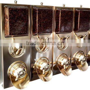 Coffee Bean Dispenser/Coffee Bean Silo/ High Qualified Brass Plated Coffee Silo With Scoop KBN80 photo-3