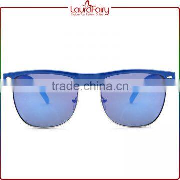 Laura Fairy Second Hand Fashion Unisex Plastic Blue Frame Myopia Sunglasses China photo-2