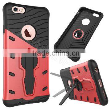 Hybrid Shockproof Hard TPU + PC Case Cover For iPhone6/6S, Stand Case Cover For iPhone6/6S