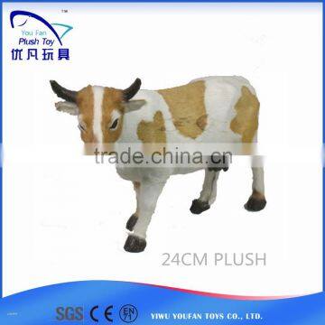 factory custom kids 24cm stuffed milch soft plush cow