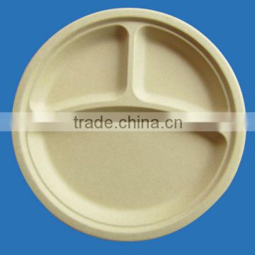 Molded fiber natrual plate