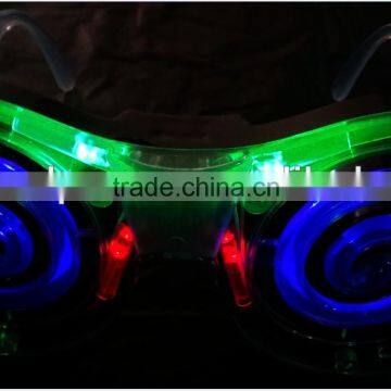 Multi-Colored LED Light-Up Flashing Rave Party Glasses