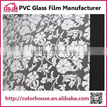 2016 pvc meterial stained glass film with pattern