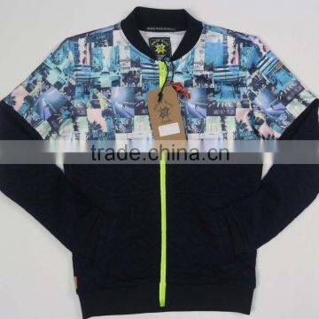 100% polyester knitted jackets,sublimation printing children jackets