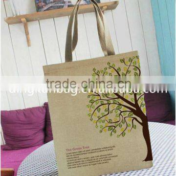 2015 jute shopping bag with logo