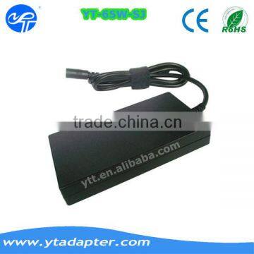 65w slim auto plastic general PC ac dc adaptor for home use