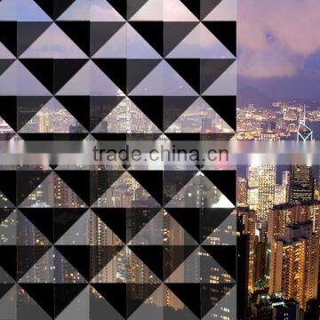 visfilm gradient black triangle decorative window film lowes