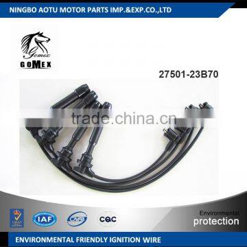 High voltage silicone Ignition wire set, ignition cable kit, spark plug wire 27501-23B70 for Hyundai