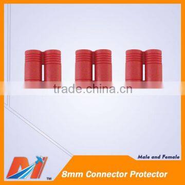 Maytech 8mm Golden Banana Connector Protector male and female in pair