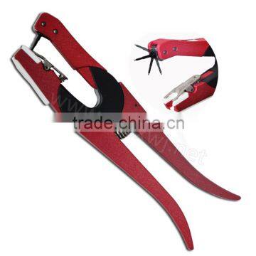 Veterinary Automatic Bouncing Pin Ear Tag Plier , Ear Tag Applicator WJ411-6