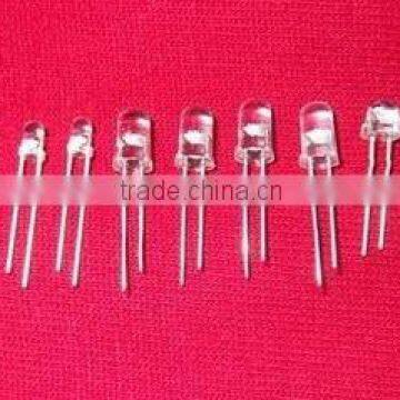 High Lumen 5mm LED 500pcs/lot Straw F5 WHITE,BLUE,GREEN,YELLOW,RED LEDS LIGHT BALL LAMP BEADS Diode