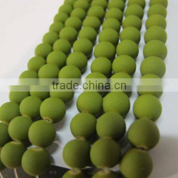 8mm round neon color beads in bulk,Glass Beads YZ013