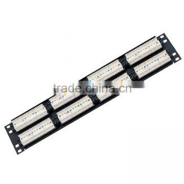 19 Inches UTP cat5e 48 port patch panel