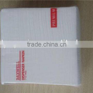 1/6 Tall Fold White Print Napkins