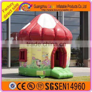 2016 Top quality mini size inflatable mushroom bouncy castle/kids bounce house