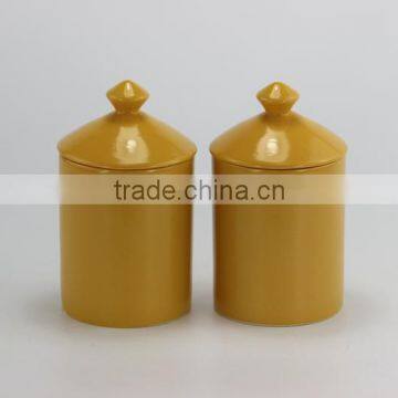 Natural Soy Scented Candle in Ceramic Jar With Matte Color photo-5