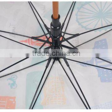 Advertising Sun Protection Wooden Straight Umbrella Parts Handle