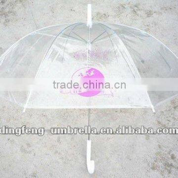 Auto open durable transparent umbrella popular umbrella for advertising