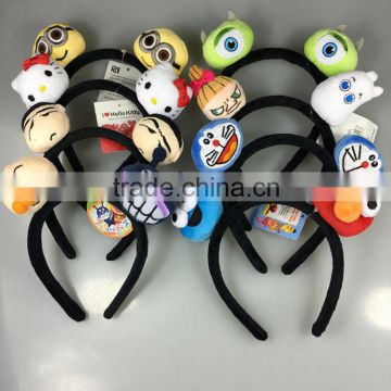 Cute Animal Plush Head Band Toy Hair Clasp For Girl Gifts