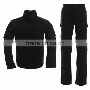 Government military and combat supply - black tactical uniform