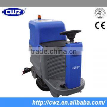 Battery charged small ride on floor scrubber dryer with low price