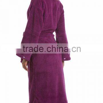 Wholesale Warm Soft Breathable Printed Women's Fleece Bathrobe photo-2