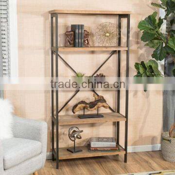 Assembly Design Wooden Book Display Rack