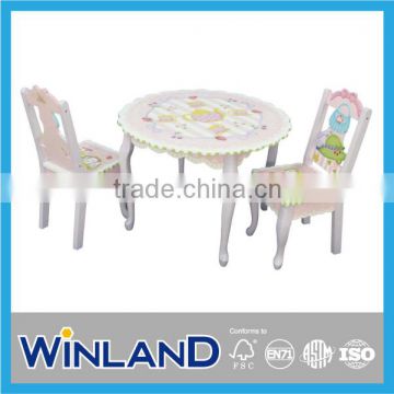 Wooden Garden Design Table And Chairs For Children