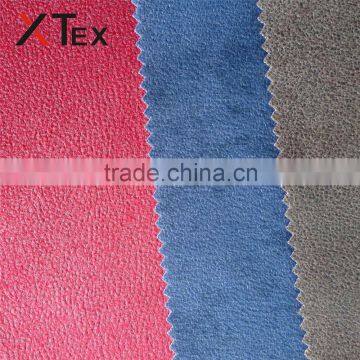 fashion design ultra like suede fabric bonded with woven for sofa,mattress,seats,home textile on sale