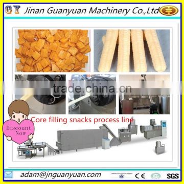 Low price core filling snack food processing line/ extruder machinery