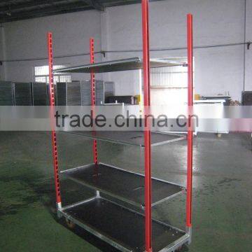 POWDER COATED FLOWER POT MOBILE CART F0R GREENHOUSE