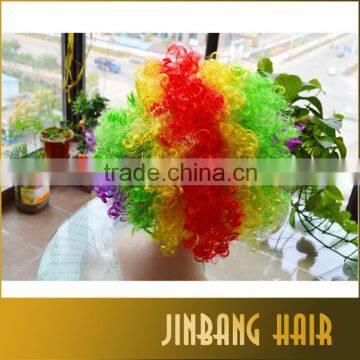 Cosplay Wigs Afro Wig Boys Set Type Hat , Yellow, Blue, Orange Colorful Hair Party Wig Fans Wigs photo-5