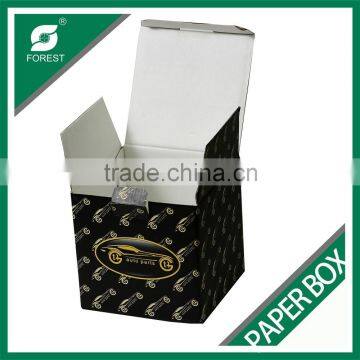 CUSTOM PRINTED BOX PACKAGING BLACK PAPER BOX