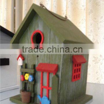 BSCI factory New handmad nature wooden plywood birdhouse