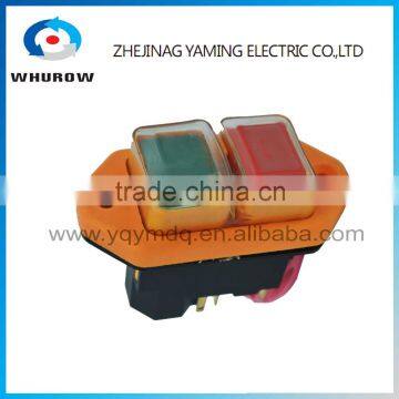 Ignition Momentary Press Push Button Switch YCZ3-A Emergency stop 5 Pin IP55 On Off Red Green sign wiring brass feet