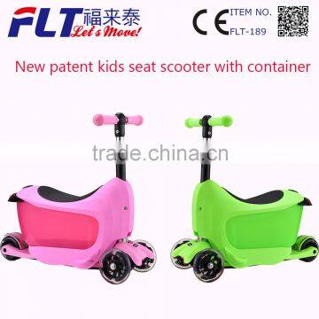 New safety cute kick scooter with smart tracker and stable seat for kids best toy