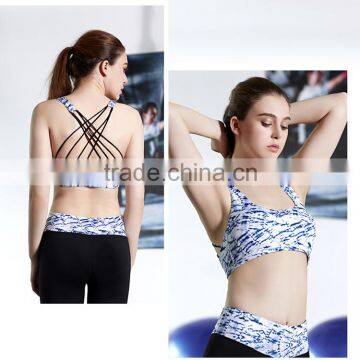 Fashion Bra Active Wear Custom Sport Bra Elastic Band Yoga Sport Bra Women photo-2
