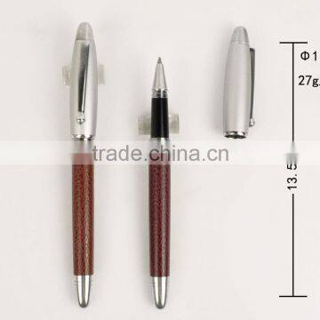 high quality PU roller pen with metal cap, hot selling!!!