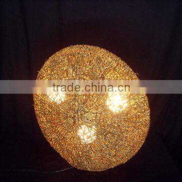 Decorative Rattan Wicker Wall Lamps or Absorb Dome Light photo-2