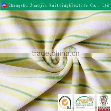 High quality 100% comfortable soft striped cotton velvet fabric