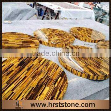 Yellow Gemstone Tiger Eye Tile photo-3