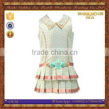 high quality satin lining beautiful 1-6 years old baby girl dress