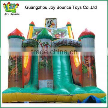 giant big inflatable jungle animals slide for adult for sale