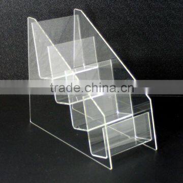 4 Tier Acrylic Brochure/ Leaflet Display Stand ( Holder/Rack/Shelf )