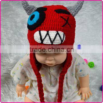 lovely animal pattern Hand crochetd beanie baby hat