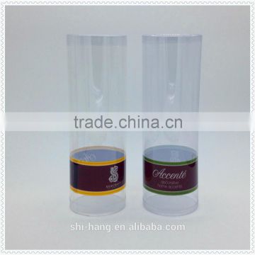 Color printed PVC PET plastic tube cylinder packing box