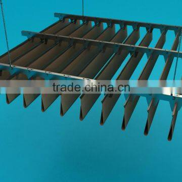 Roof designs aluminum suspended Strip Ceiling for interior decoration