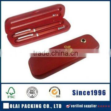 Red Rose Wood Pen Case With Recess