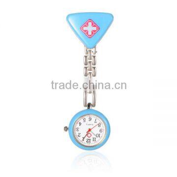 Blue Red Cross Clip Watch Nurse Watch Pocket Watch China Wholesale(WACH-N007-04D)