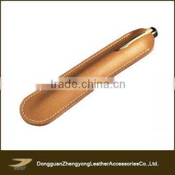 Newest high-grade popular business genuine leather pen holder